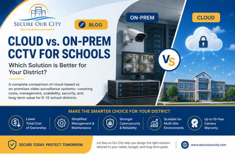 Cloud vs. On-Premises CCTV for Schools: Which Solution Is Right for Your District?
